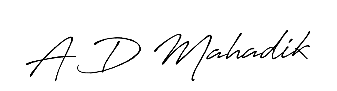 Also we have A D Mahadik name is the best signature style. Create professional handwritten signature collection using Antro_Vectra_Bolder autograph style. A D Mahadik signature style 7 images and pictures png
