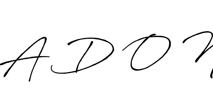 How to make A D O N signature? Antro_Vectra_Bolder is a professional autograph style. Create handwritten signature for A D O N name. A D O N signature style 7 images and pictures png