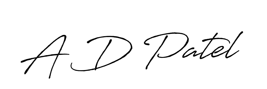 You should practise on your own different ways (Antro_Vectra_Bolder) to write your name (A D Patel) in signature. don't let someone else do it for you. A D Patel signature style 7 images and pictures png