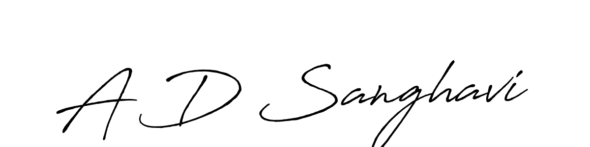 This is the best signature style for the A D Sanghavi name. Also you like these signature font (Antro_Vectra_Bolder). Mix name signature. A D Sanghavi signature style 7 images and pictures png