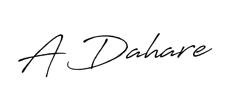 Also we have A Dahare name is the best signature style. Create professional handwritten signature collection using Antro_Vectra_Bolder autograph style. A Dahare signature style 7 images and pictures png