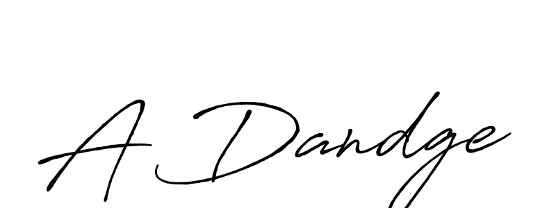 A Dandge stylish signature style. Best Handwritten Sign (Antro_Vectra_Bolder) for my name. Handwritten Signature Collection Ideas for my name A Dandge. A Dandge signature style 7 images and pictures png