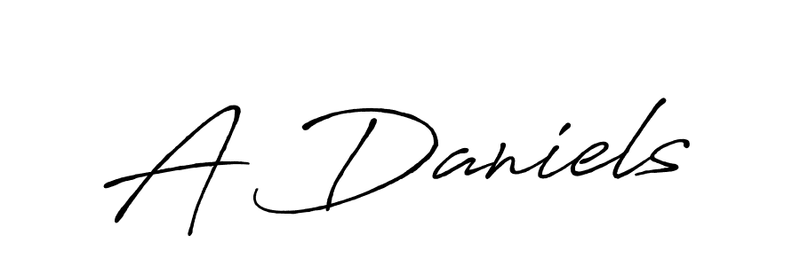 Create a beautiful signature design for name A Daniels. With this signature (Antro_Vectra_Bolder) fonts, you can make a handwritten signature for free. A Daniels signature style 7 images and pictures png