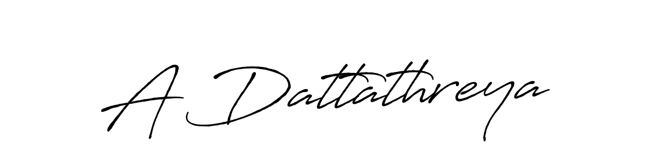 A Dattathreya stylish signature style. Best Handwritten Sign (Antro_Vectra_Bolder) for my name. Handwritten Signature Collection Ideas for my name A Dattathreya. A Dattathreya signature style 7 images and pictures png