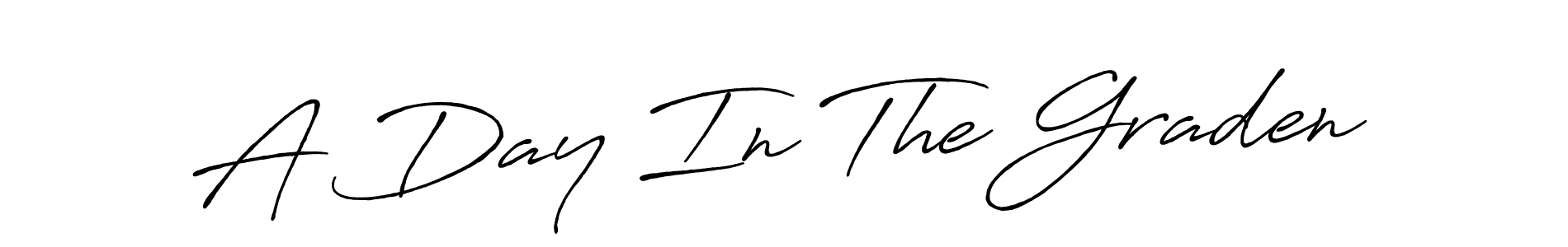 How to make A Day In The Graden name signature. Use Antro_Vectra_Bolder style for creating short signs online. This is the latest handwritten sign. A Day In The Graden signature style 7 images and pictures png