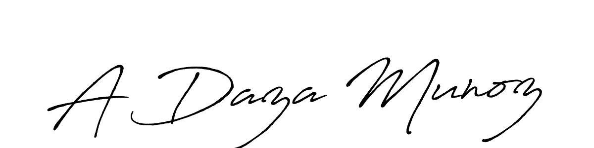 A Daza Munoz stylish signature style. Best Handwritten Sign (Antro_Vectra_Bolder) for my name. Handwritten Signature Collection Ideas for my name A Daza Munoz. A Daza Munoz signature style 7 images and pictures png