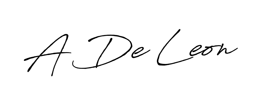 How to make A De Leon signature? Antro_Vectra_Bolder is a professional autograph style. Create handwritten signature for A De Leon name. A De Leon signature style 7 images and pictures png