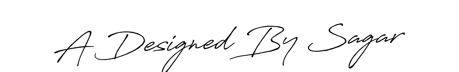 How to Draw A Designed By Sagar signature style? Antro_Vectra_Bolder is a latest design signature styles for name A Designed By Sagar. A Designed By Sagar signature style 7 images and pictures png