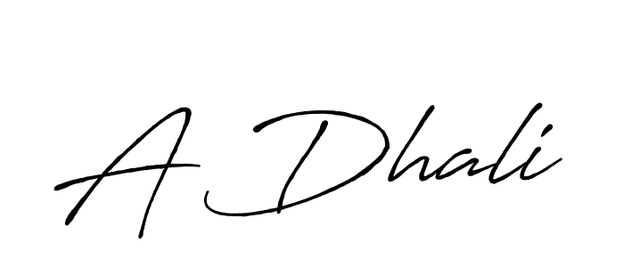 How to make A Dhali signature? Antro_Vectra_Bolder is a professional autograph style. Create handwritten signature for A Dhali name. A Dhali signature style 7 images and pictures png