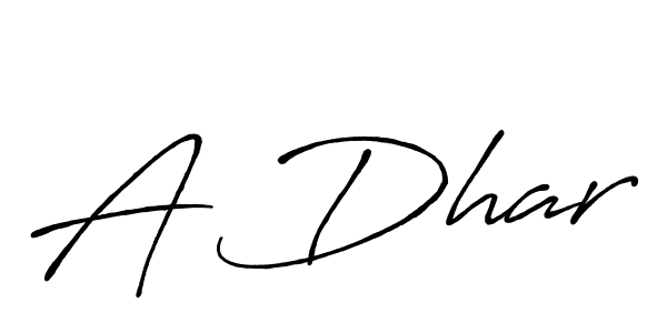 Use a signature maker to create a handwritten signature online. With this signature software, you can design (Antro_Vectra_Bolder) your own signature for name A Dhar. A Dhar signature style 7 images and pictures png
