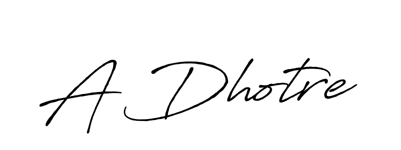 Also we have A Dhotre name is the best signature style. Create professional handwritten signature collection using Antro_Vectra_Bolder autograph style. A Dhotre signature style 7 images and pictures png