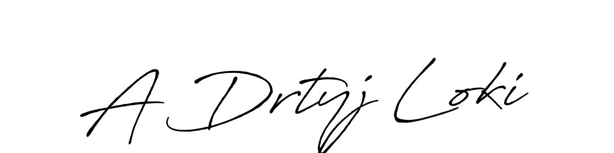 if you are searching for the best signature style for your name A Drtyj Loki. so please give up your signature search. here we have designed multiple signature styles  using Antro_Vectra_Bolder. A Drtyj Loki signature style 7 images and pictures png