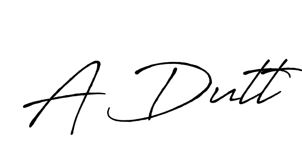 Also we have A Dutt name is the best signature style. Create professional handwritten signature collection using Antro_Vectra_Bolder autograph style. A Dutt signature style 7 images and pictures png
