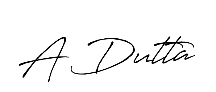 How to make A Dutta name signature. Use Antro_Vectra_Bolder style for creating short signs online. This is the latest handwritten sign. A Dutta signature style 7 images and pictures png