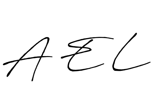 Best and Professional Signature Style for A E L. Antro_Vectra_Bolder Best Signature Style Collection. A E L signature style 7 images and pictures png