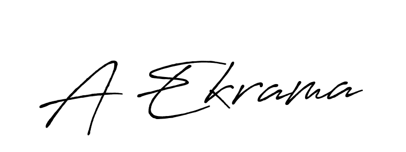 Make a beautiful signature design for name A Ekrama. With this signature (Antro_Vectra_Bolder) style, you can create a handwritten signature for free. A Ekrama signature style 7 images and pictures png