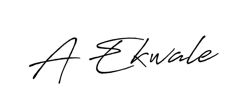Create a beautiful signature design for name A Ekwale. With this signature (Antro_Vectra_Bolder) fonts, you can make a handwritten signature for free. A Ekwale signature style 7 images and pictures png