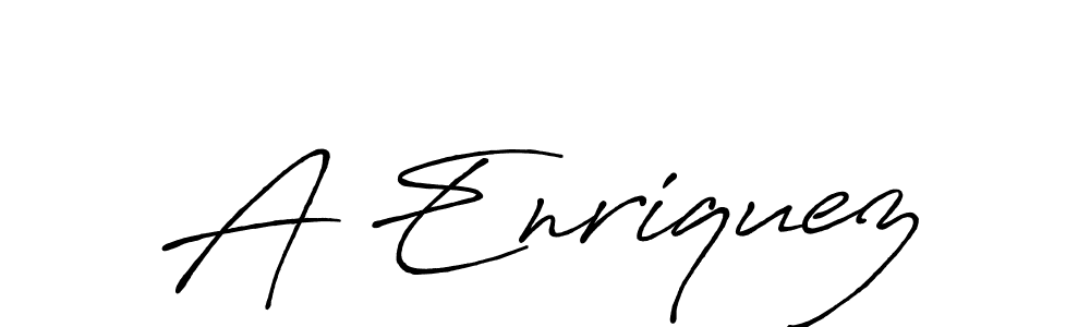 How to make A Enriquez signature? Antro_Vectra_Bolder is a professional autograph style. Create handwritten signature for A Enriquez name. A Enriquez signature style 7 images and pictures png