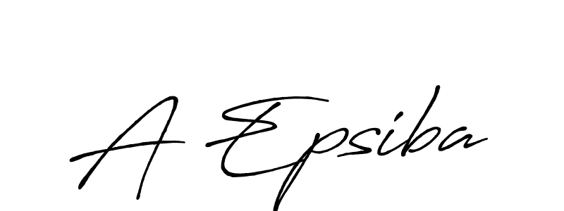 Also we have A Epsiba name is the best signature style. Create professional handwritten signature collection using Antro_Vectra_Bolder autograph style. A Epsiba signature style 7 images and pictures png