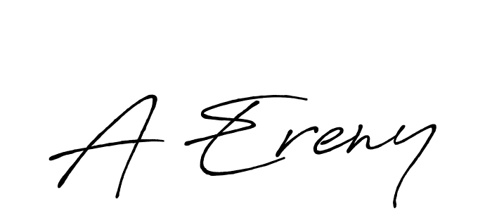 A Ereny stylish signature style. Best Handwritten Sign (Antro_Vectra_Bolder) for my name. Handwritten Signature Collection Ideas for my name A Ereny. A Ereny signature style 7 images and pictures png