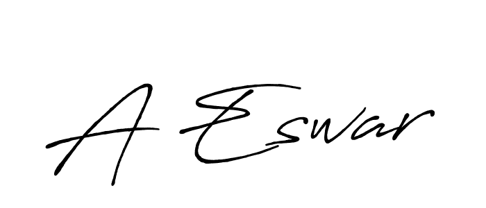 How to Draw A Eswar signature style? Antro_Vectra_Bolder is a latest design signature styles for name A Eswar. A Eswar signature style 7 images and pictures png