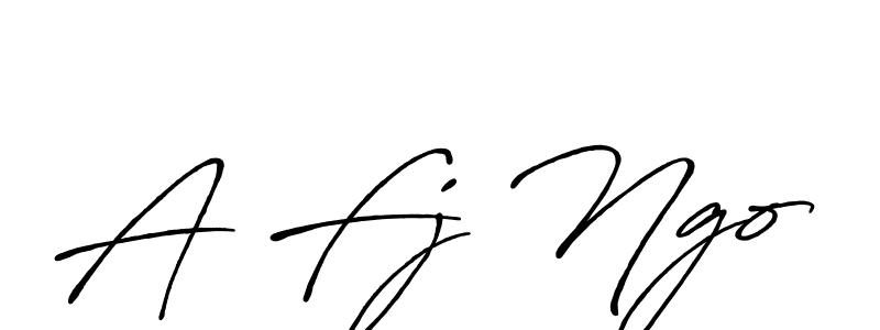 Best and Professional Signature Style for A Fj Ngo. Antro_Vectra_Bolder Best Signature Style Collection. A Fj Ngo signature style 7 images and pictures png