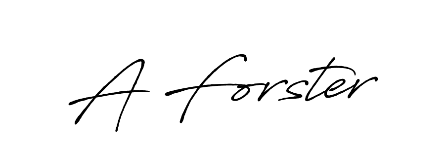 Create a beautiful signature design for name A Forster. With this signature (Antro_Vectra_Bolder) fonts, you can make a handwritten signature for free. A Forster signature style 7 images and pictures png