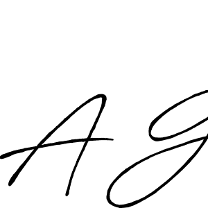 Make a beautiful signature design for name A G. With this signature (Antro_Vectra_Bolder) style, you can create a handwritten signature for free. A G signature style 7 images and pictures png