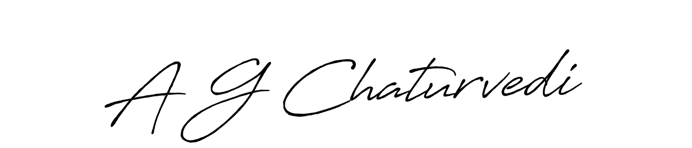 Design your own signature with our free online signature maker. With this signature software, you can create a handwritten (Antro_Vectra_Bolder) signature for name A G Chaturvedi. A G Chaturvedi signature style 7 images and pictures png