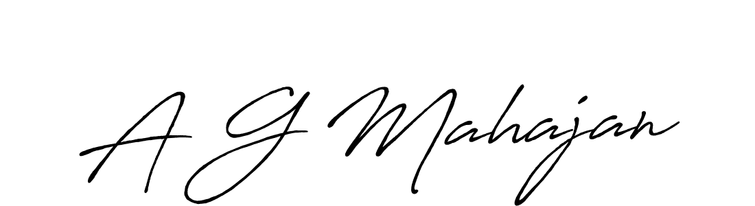 You should practise on your own different ways (Antro_Vectra_Bolder) to write your name (A G Mahajan) in signature. don't let someone else do it for you. A G Mahajan signature style 7 images and pictures png