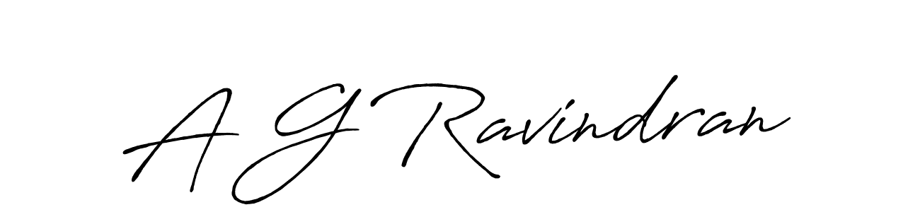 Design your own signature with our free online signature maker. With this signature software, you can create a handwritten (Antro_Vectra_Bolder) signature for name A G Ravindran. A G Ravindran signature style 7 images and pictures png