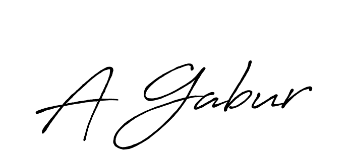 Also we have A Gabur name is the best signature style. Create professional handwritten signature collection using Antro_Vectra_Bolder autograph style. A Gabur signature style 7 images and pictures png