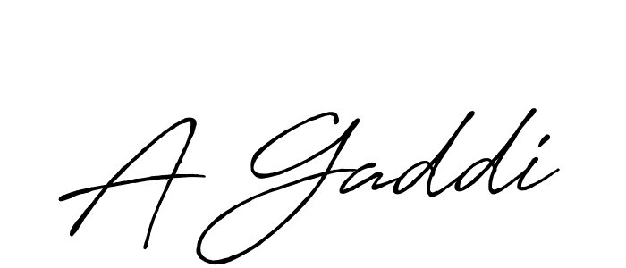 Create a beautiful signature design for name A Gaddi. With this signature (Antro_Vectra_Bolder) fonts, you can make a handwritten signature for free. A Gaddi signature style 7 images and pictures png