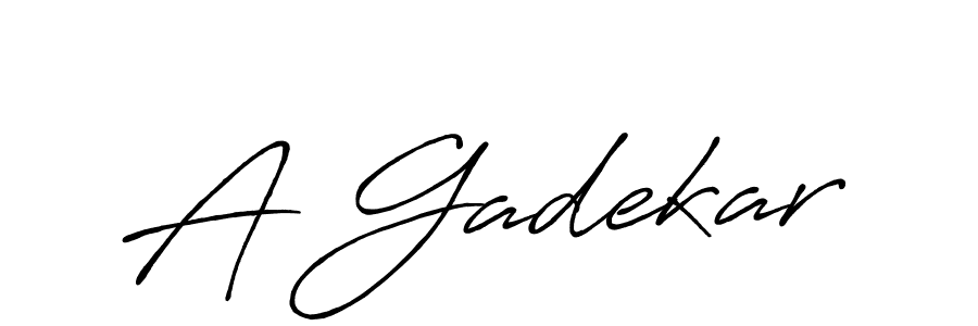 How to make A Gadekar name signature. Use Antro_Vectra_Bolder style for creating short signs online. This is the latest handwritten sign. A Gadekar signature style 7 images and pictures png