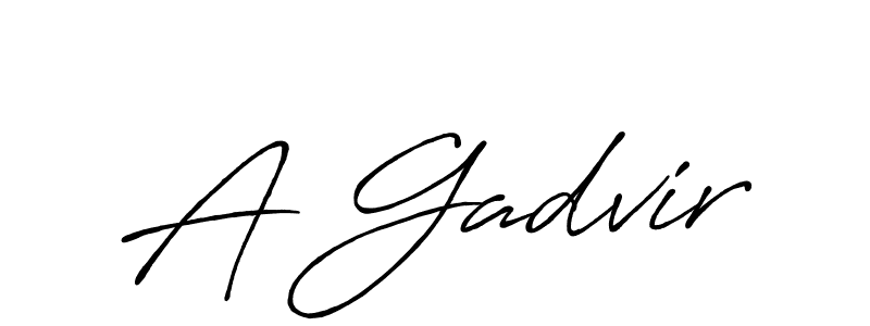 Also we have A Gadvir name is the best signature style. Create professional handwritten signature collection using Antro_Vectra_Bolder autograph style. A Gadvir signature style 7 images and pictures png