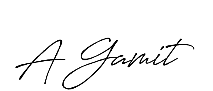 A Gamit stylish signature style. Best Handwritten Sign (Antro_Vectra_Bolder) for my name. Handwritten Signature Collection Ideas for my name A Gamit. A Gamit signature style 7 images and pictures png