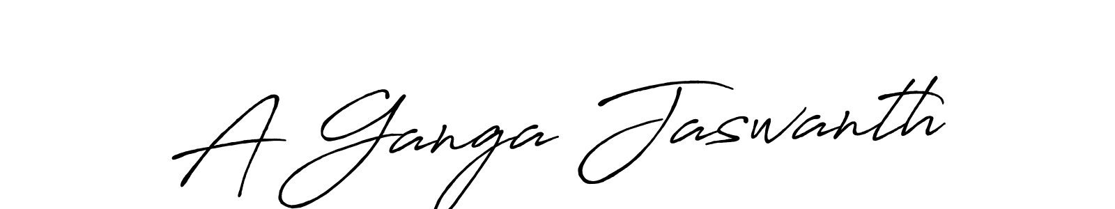 Antro_Vectra_Bolder is a professional signature style that is perfect for those who want to add a touch of class to their signature. It is also a great choice for those who want to make their signature more unique. Get A Ganga Jaswanth name to fancy signature for free. A Ganga Jaswanth signature style 7 images and pictures png