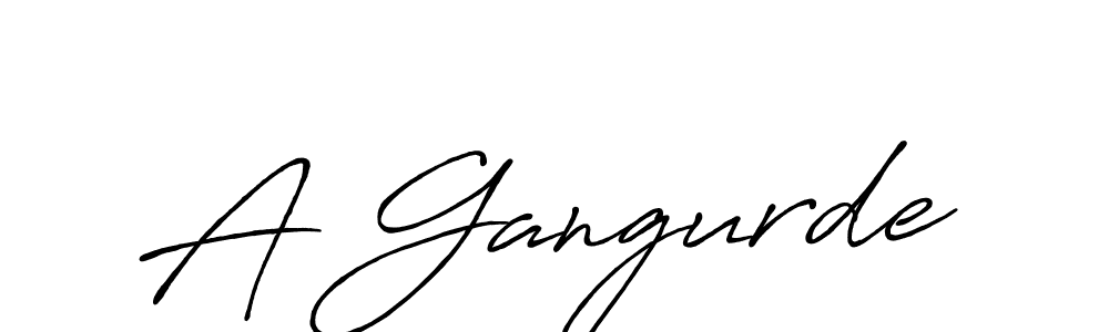 How to make A Gangurde name signature. Use Antro_Vectra_Bolder style for creating short signs online. This is the latest handwritten sign. A Gangurde signature style 7 images and pictures png