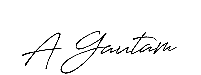 Design your own signature with our free online signature maker. With this signature software, you can create a handwritten (Antro_Vectra_Bolder) signature for name A Gautam. A Gautam signature style 7 images and pictures png