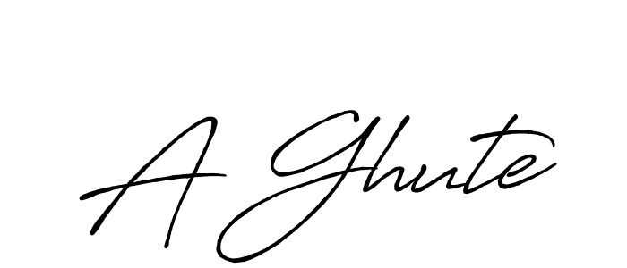 Create a beautiful signature design for name A Ghute. With this signature (Antro_Vectra_Bolder) fonts, you can make a handwritten signature for free. A Ghute signature style 7 images and pictures png