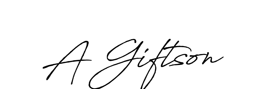 How to make A Giftson name signature. Use Antro_Vectra_Bolder style for creating short signs online. This is the latest handwritten sign. A Giftson signature style 7 images and pictures png