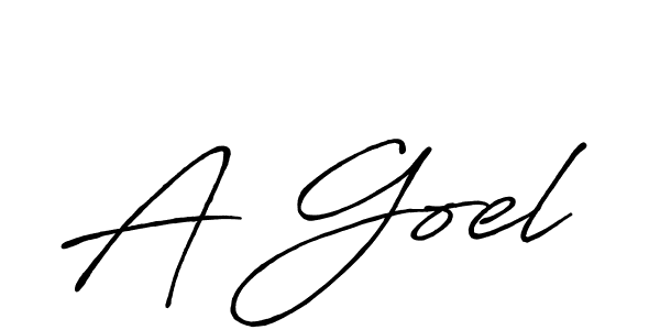 Design your own signature with our free online signature maker. With this signature software, you can create a handwritten (Antro_Vectra_Bolder) signature for name A Goel. A Goel signature style 7 images and pictures png