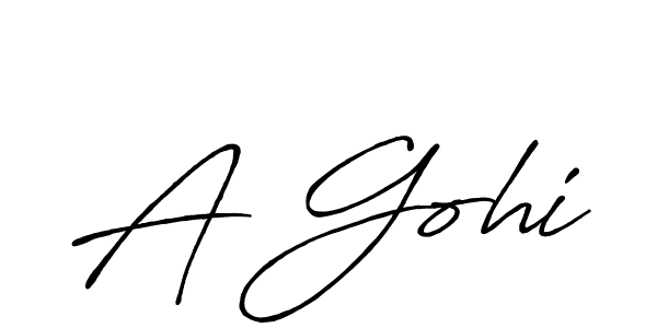 Create a beautiful signature design for name A Gohi. With this signature (Antro_Vectra_Bolder) fonts, you can make a handwritten signature for free. A Gohi signature style 7 images and pictures png