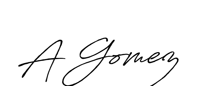 Similarly Antro_Vectra_Bolder is the best handwritten signature design. Signature creator online .You can use it as an online autograph creator for name A Gomez. A Gomez signature style 7 images and pictures png
