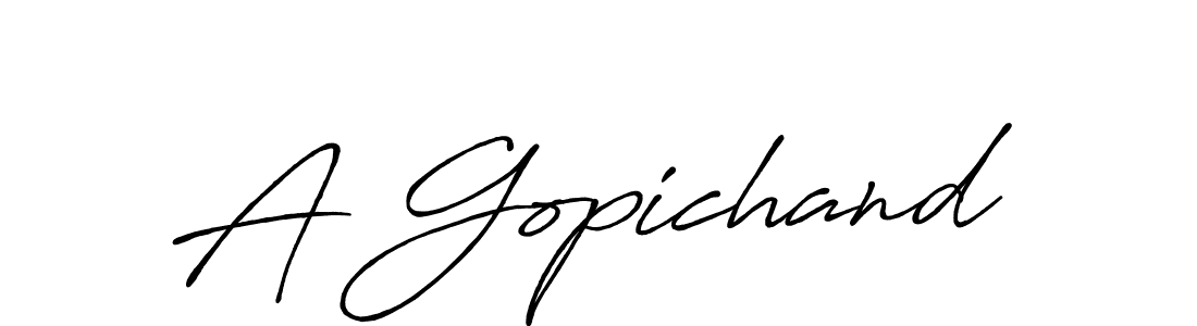 Design your own signature with our free online signature maker. With this signature software, you can create a handwritten (Antro_Vectra_Bolder) signature for name A Gopichand. A Gopichand signature style 7 images and pictures png