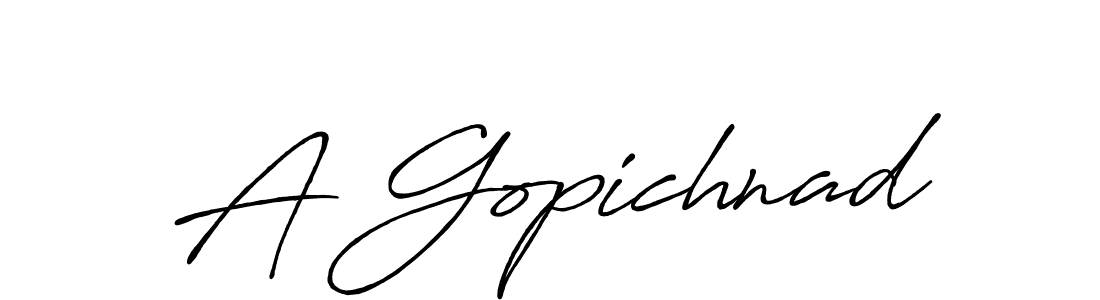 How to make A Gopichnad name signature. Use Antro_Vectra_Bolder style for creating short signs online. This is the latest handwritten sign. A Gopichnad signature style 7 images and pictures png