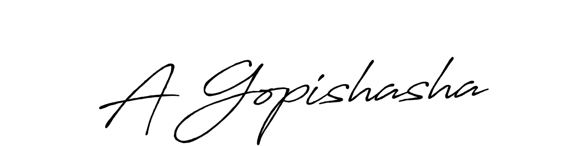 Antro_Vectra_Bolder is a professional signature style that is perfect for those who want to add a touch of class to their signature. It is also a great choice for those who want to make their signature more unique. Get A Gopishasha name to fancy signature for free. A Gopishasha signature style 7 images and pictures png