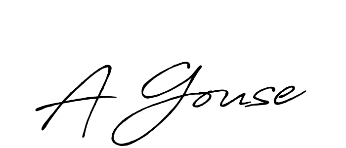 Use a signature maker to create a handwritten signature online. With this signature software, you can design (Antro_Vectra_Bolder) your own signature for name A Gouse. A Gouse signature style 7 images and pictures png