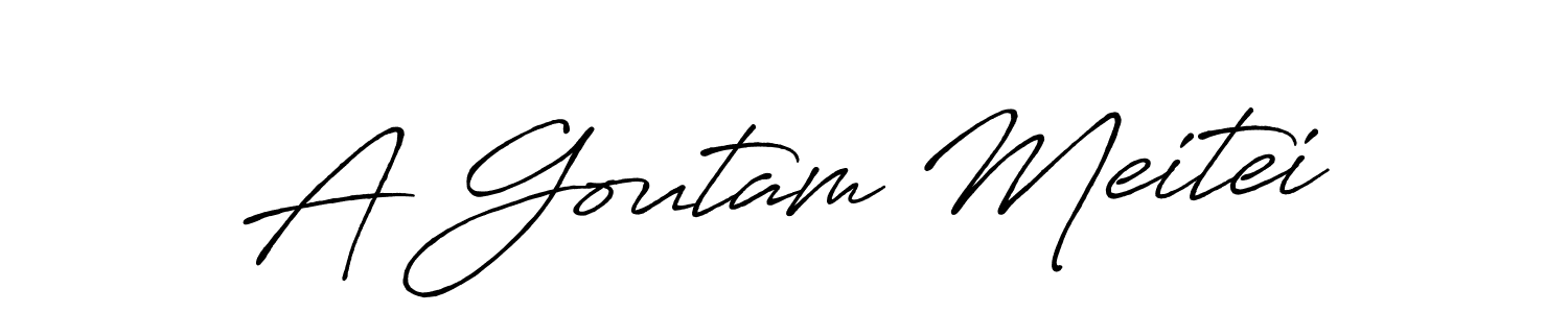 A Goutam Meitei stylish signature style. Best Handwritten Sign (Antro_Vectra_Bolder) for my name. Handwritten Signature Collection Ideas for my name A Goutam Meitei. A Goutam Meitei signature style 7 images and pictures png
