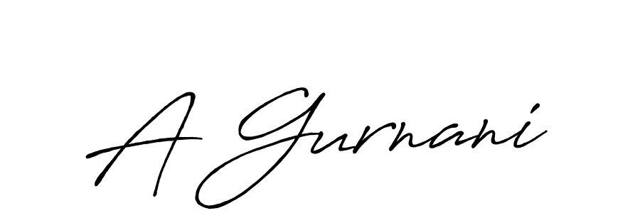 A Gurnani stylish signature style. Best Handwritten Sign (Antro_Vectra_Bolder) for my name. Handwritten Signature Collection Ideas for my name A Gurnani. A Gurnani signature style 7 images and pictures png
